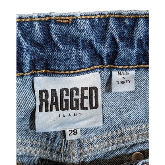 Vintage Ragged Jeans Women's 100% Cotton 5 Pocket Style Classic Fit Jean Size 28 - Picture 4 of 5